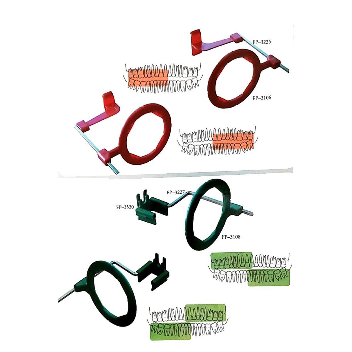 X-Ray Film Positioning System Positioner Holder Locator Instrument Picks XCP Kit