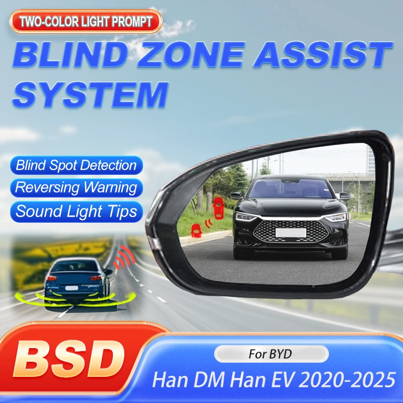 Sistema Inteligente de Monitoreo de Punto Ciego (BSD/BSM/BSA) con Alarma de Luz en el Espejo para Renault Grand Koleos y BYD Han DM/Han EV 2020-2025