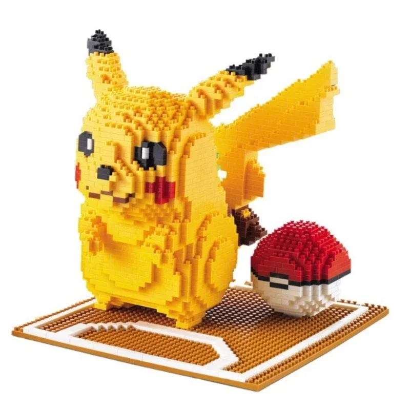Pokemon Pikachu Micro Building Blocks LNO 157 Poke Ball Giochi Puzzle Modello 3D Mini Mattoni Figura Giocattoli Per Il Regalo Di Natale