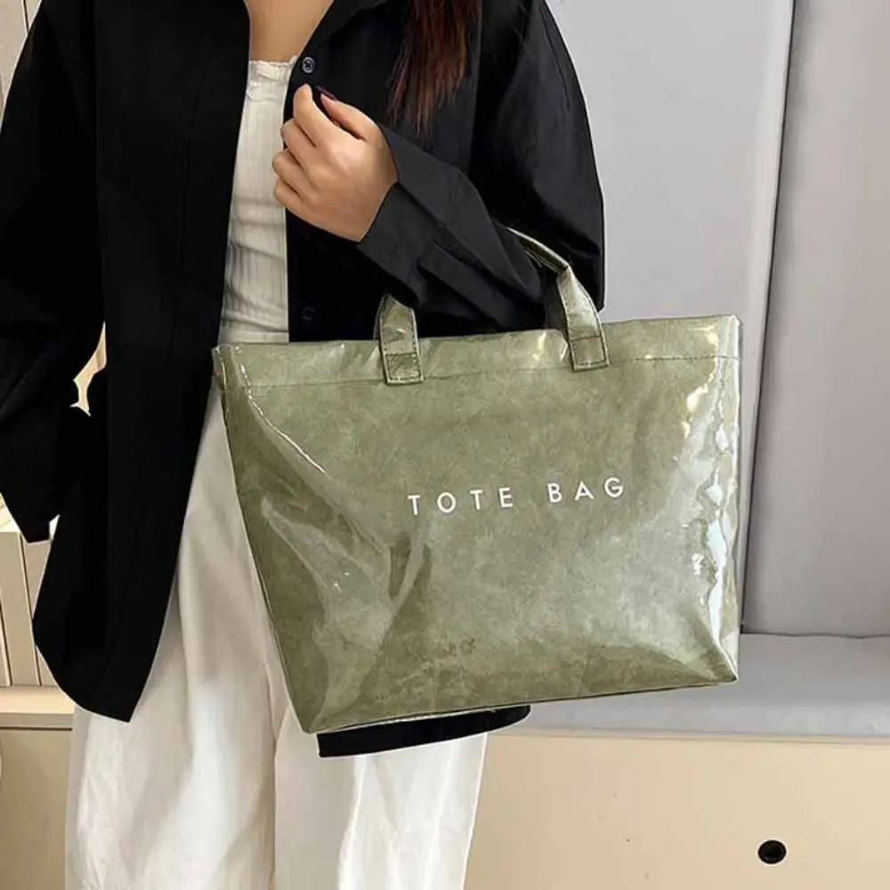 

Storage Bag Transparent Jelly Bag Tote Bag Summer PVC Tote Bag Shoulder Pouch Beach Bag Letter Prints Handbags Fitness Bag