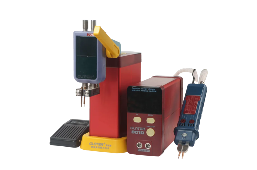 GLITTER 801D Faraday Capacity Spot Welding machine 9900KW Battery welder Spot Welder 0.2mm Pure Nickel welding 0.1-0.35mm 1800A