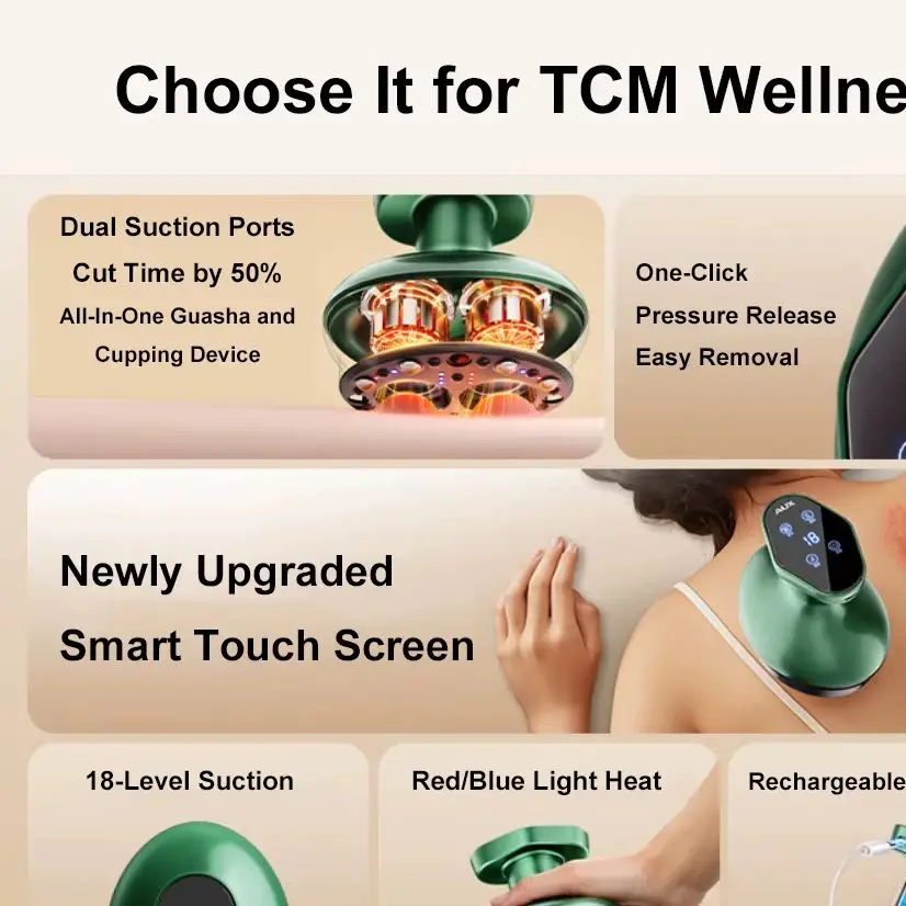 

Electric Brush Gua Sha Smart Cupping Body Massager Vibrate Skin Scraping Slim Massagelymphatic Drainage Machine Fat Burner