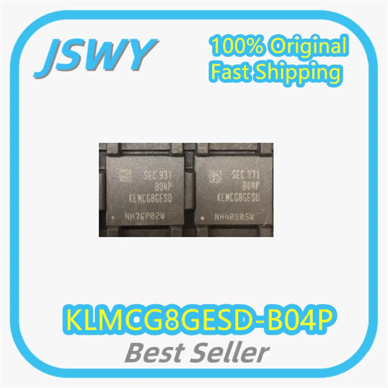 (1/5 piece) KLMCG8GESD-B04P 64G EMMC version 5.1 automotive-grade memory IC BGA153 brand new original fast shipping