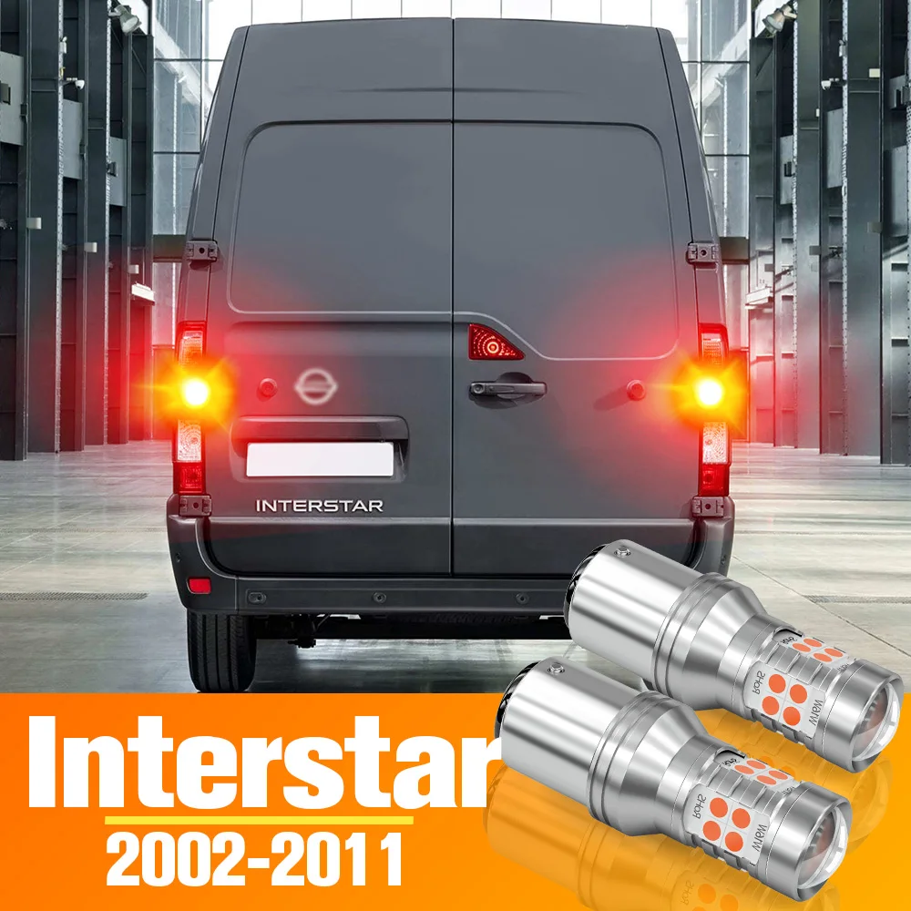 Enquêter stop LED pour Nissan Interstar, ampoule d'accessoires, 2002-2011, 2003, 2004, 2005, 2006, 2007, 2008, 2009, 2010, 2 pièces