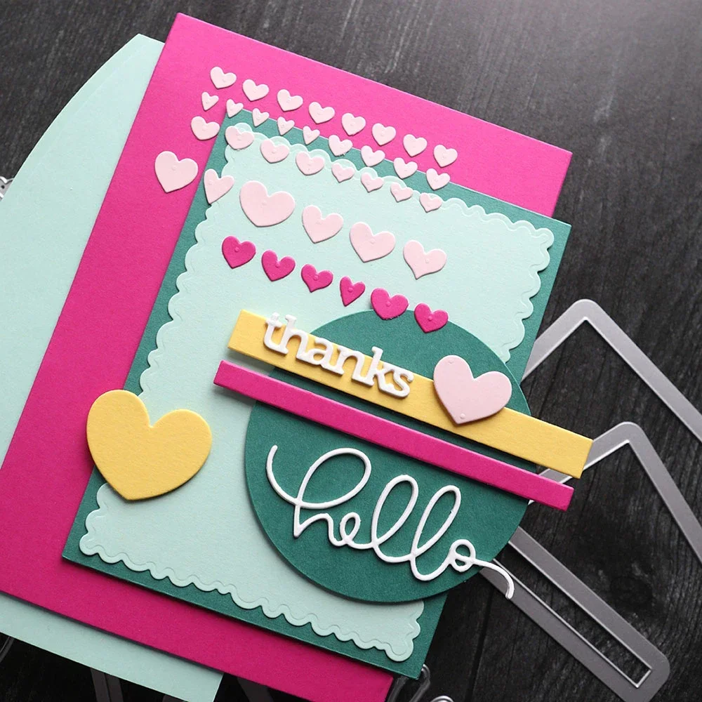 قوالب القطع المعدنية أساسيات الحب والضوء من Werner أنت كلمات أنيقة جدًا مجموعة قطع قوالب لصنع بطاقات القصاصات اليدوية بنفسك #2