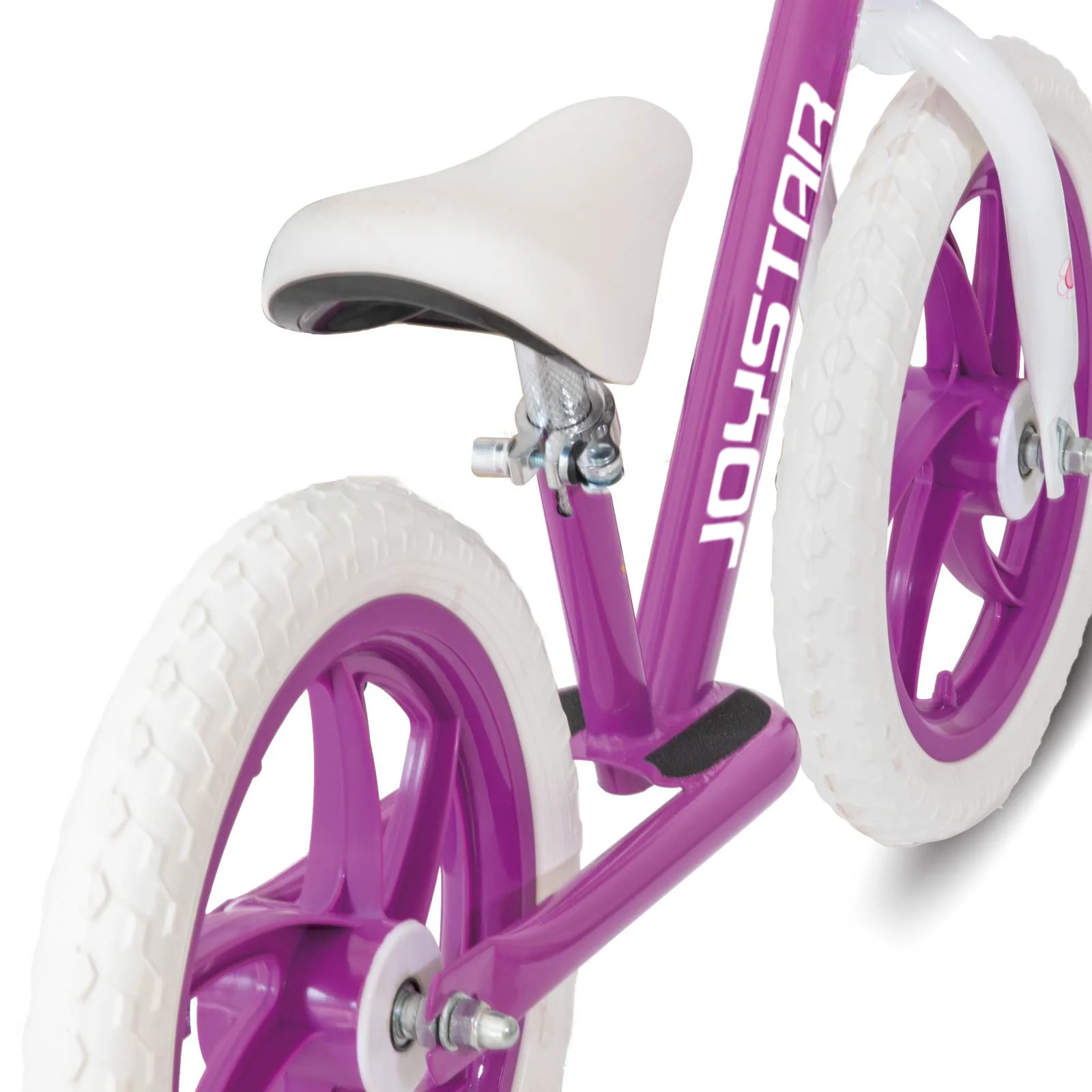 JOYSTAR 12/14 inch kinderloopfiets voor 18 maanden-5 jaar, lichtgewicht loopfietsen voor peuters met voetsteun en stuur, paars