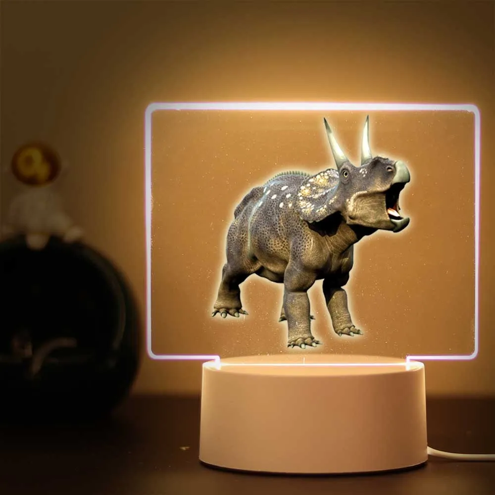 1 pc Hot dinosaur Rgb Night Lights Led Usb Atmosphere Desk Lamp