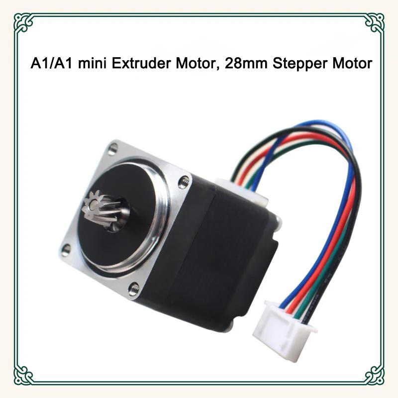 

Аксессуар для 3D-принтера: Шаговый двигатель 28 мм для экструдера Bambu Lab A1/A1MINI – тихий и устойчивый к высоким температурам