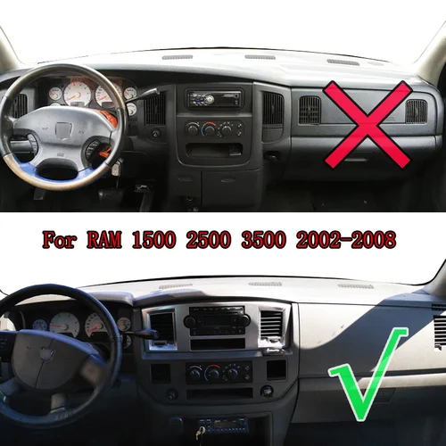 Imagen 2 del producto Oempasible-alfombrilla de salpicadero para Dodge Ram 1500, 2500, 3500, 2002, 2003, 2004-2008