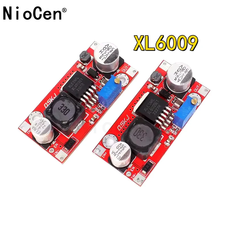

XL6019 (XL6009 Upgrade) Automatic Step-Up Step-Down Dc-Dc Adjustable Converter Power Supply Module 20W 5-32V to 1.3-35V