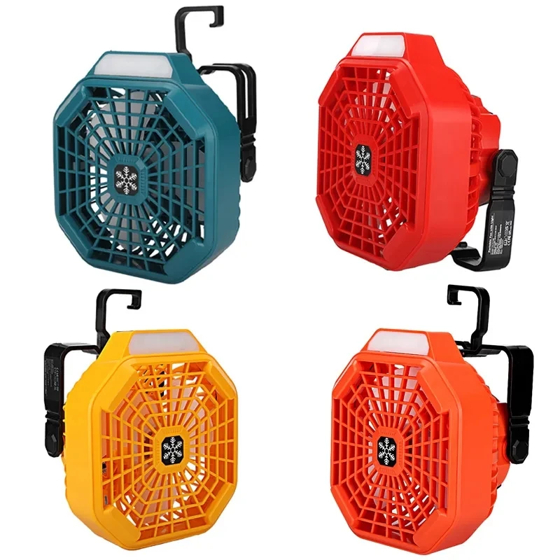 

Camping Fan For Makita/Dewalt/Bosch/Milwaukee/BlackDecker/Craftsman 14.4-18V Battery Portable Tent Fan Battery Operated Fan