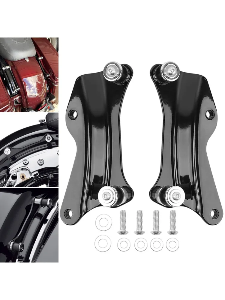 Motorfiets Zwart 4-Punt Docking Hardware Kit Voor Harley Touring Road King Ultra Limited Road Glide Street Glide 2014-2022 - afbeelding 2
