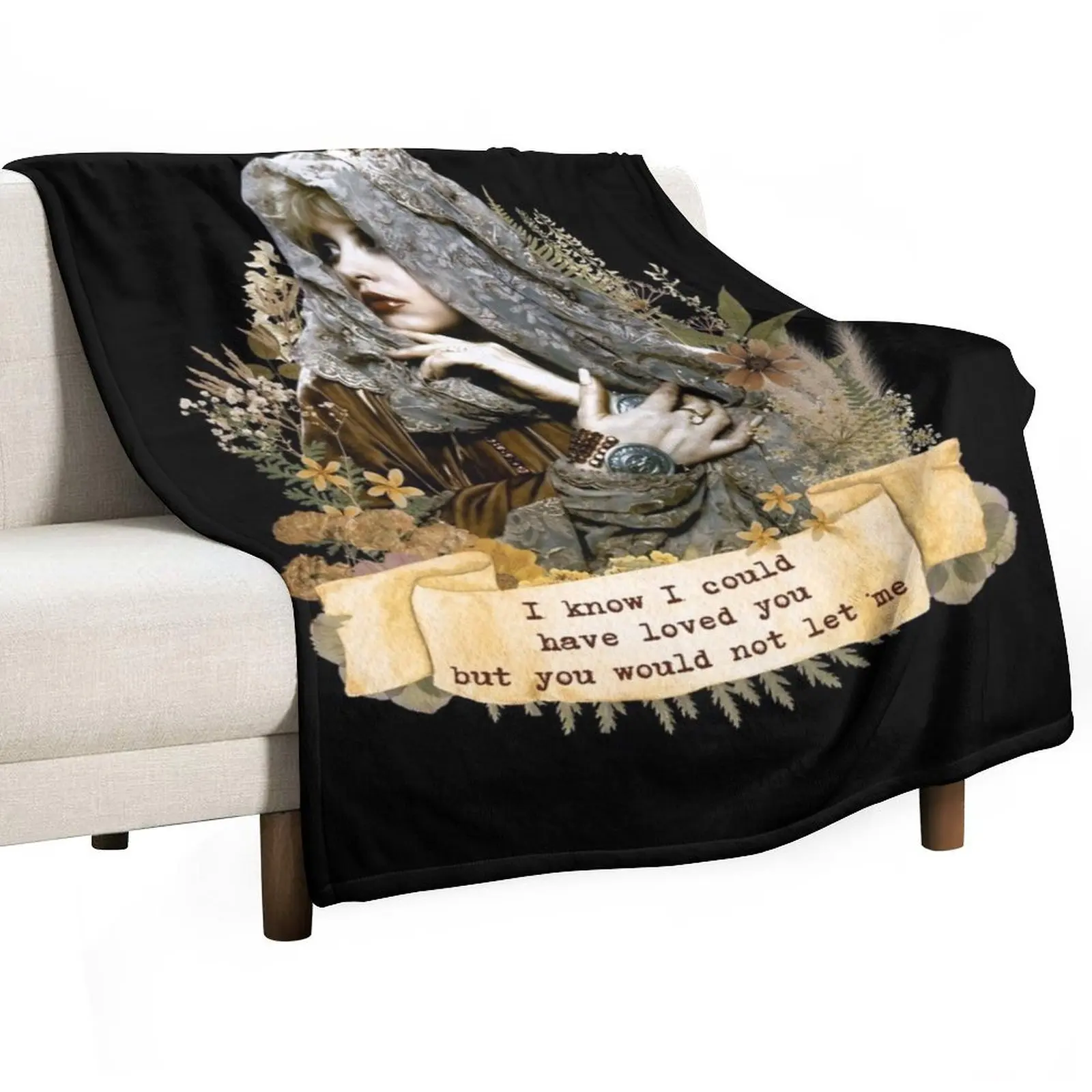 Cottagecore Stevie Nicks Silver Springs Throw Blanket Custom Summer Blankets