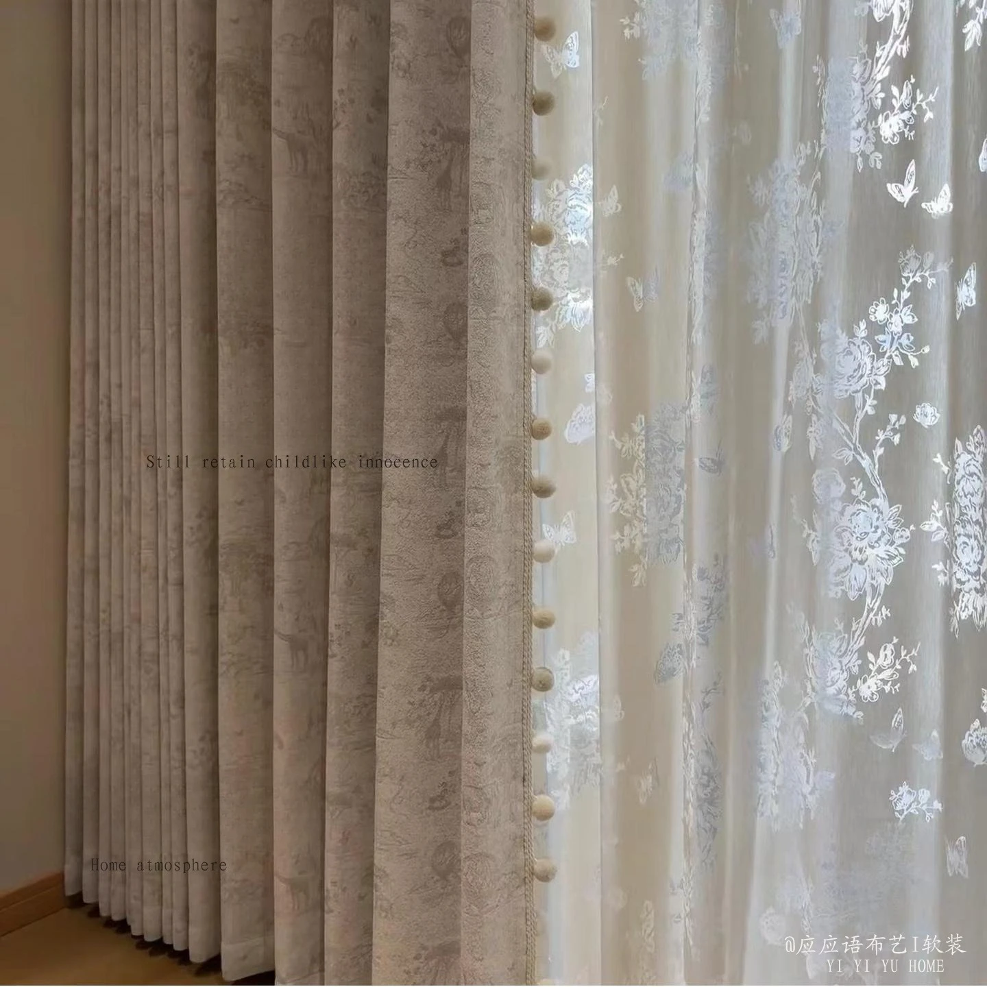 

Jungle Adventure Dopamine Cartoon Animal Children's Room Blackout Curtains Bedroom Room Curtains Finished Products