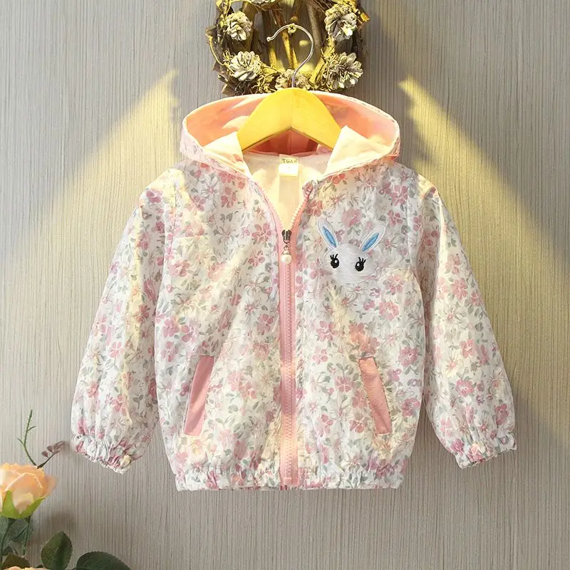 1-7 Years Girl\'s Jacket Spring and Autumn Children\'s Short Coat Fashion New Kids Casual Sportswear Baby Trendy Top