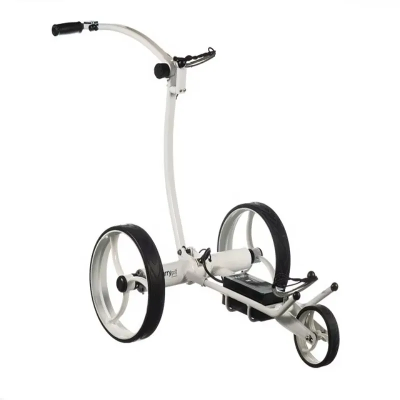 

Hot Selling Aluminium Alloy Electric Remote Control Golf Trolley with Colorful Wheels