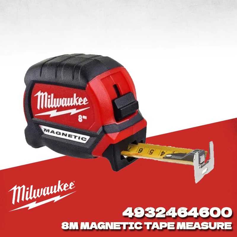 

MILWAUKEE 4932464600 8 Meters GEN III Magnetic Tape Measure Metric Tape Measure Milwaukee Gauging Tools