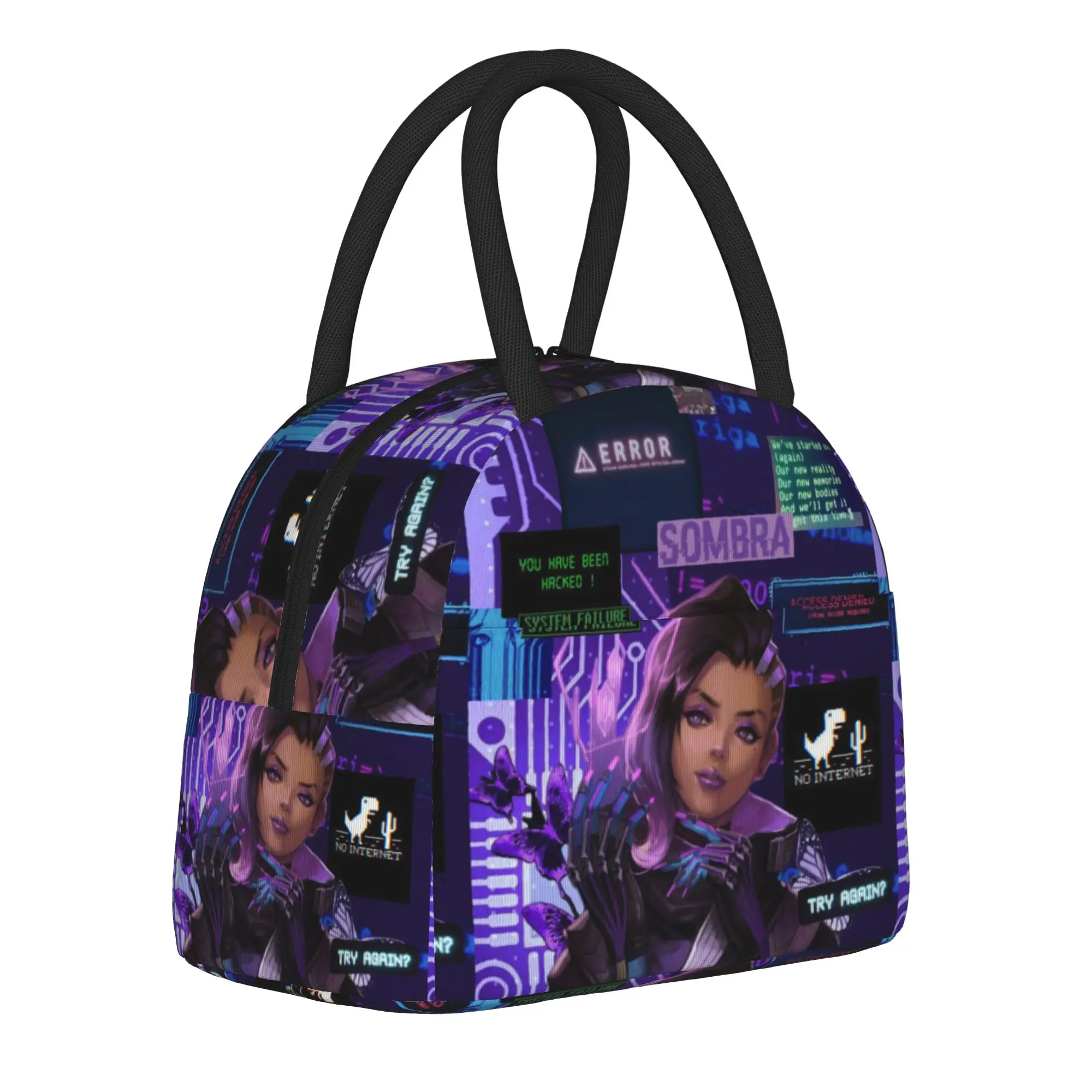 Overwatch Video Game Insulated Lunch Bags for Men Women  Food Bag Portable Thermal Cooler Bento Box For Picnic