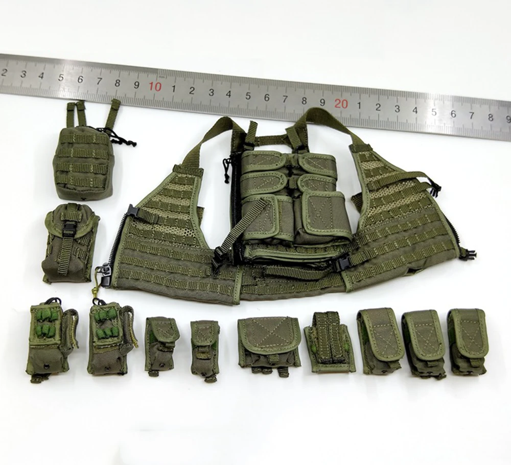 DAMTOYS DAM 78091 US. 1st SFOD-D Delta Force Operation Freedom Group Hang Chest Vest Bags Model For Fans DIY Collect 1/6