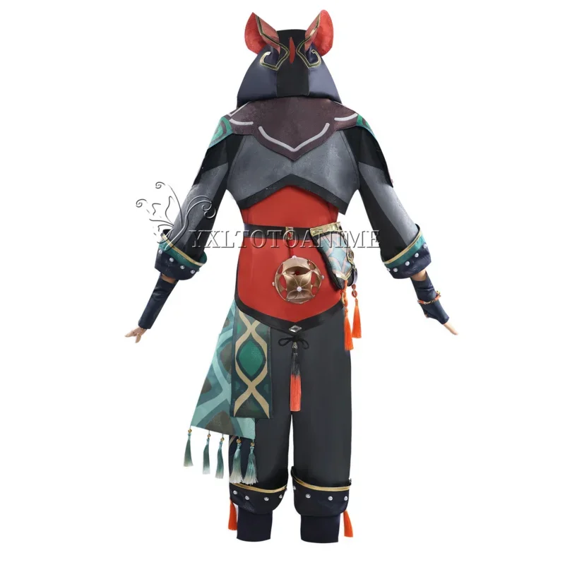 EE01 Gioco Costume Cosplay Genshin Impact Ga Ming Gaa Ming Vestito Cosplay Liyue Lion Boy Jiaming Jia Ming Set Scarpe Parrucca ProIo0!