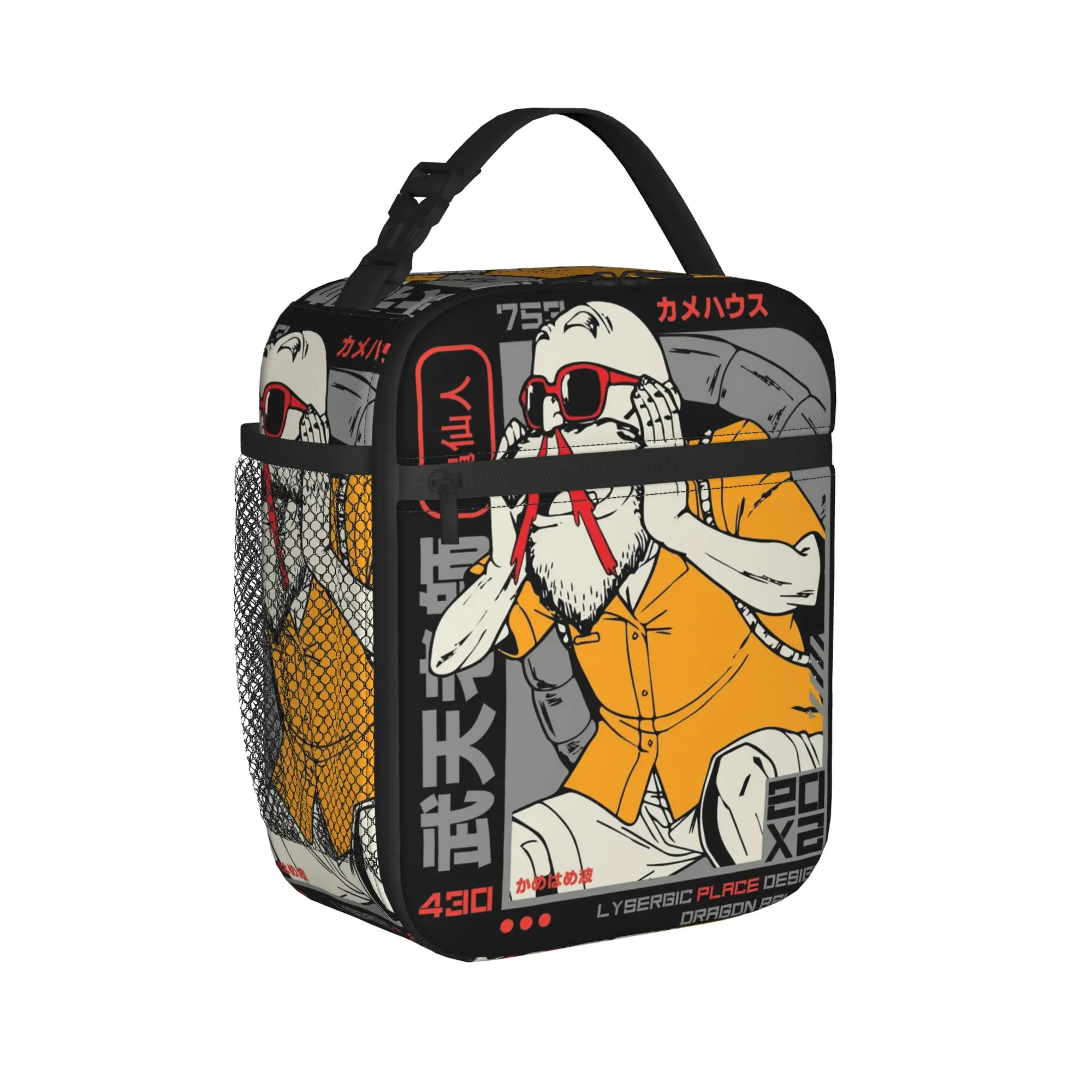 dbz D-DragonBall-L Master Roshi Accessories Insulated Lunch Bag For School Food Storage Bag Portable Thermal Cooler Bento Box
