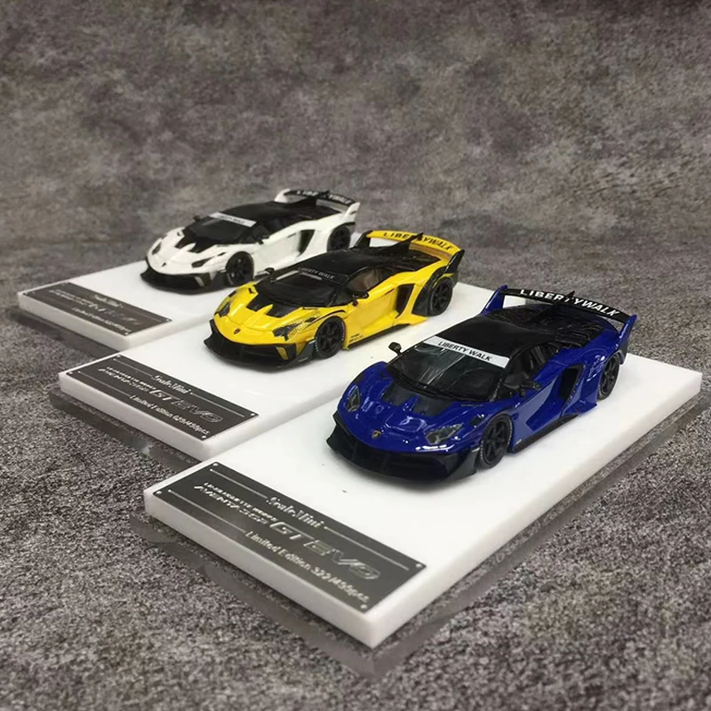 ScaleMini 1:64 Model Car GT EVO Wide Body Resin Sport Vehicle-3 Colors Selection