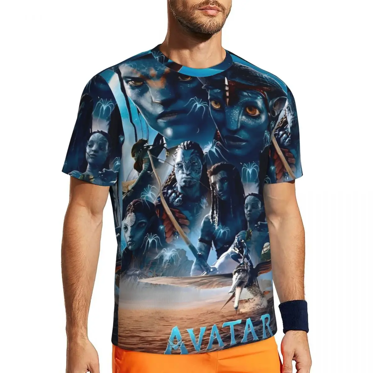 

For Male Movie Avatar The Way Of Water T Shirts Hip Hop Summer Tee Shirt O Neck Streetwear Design Clothing Plus Size 3XL
