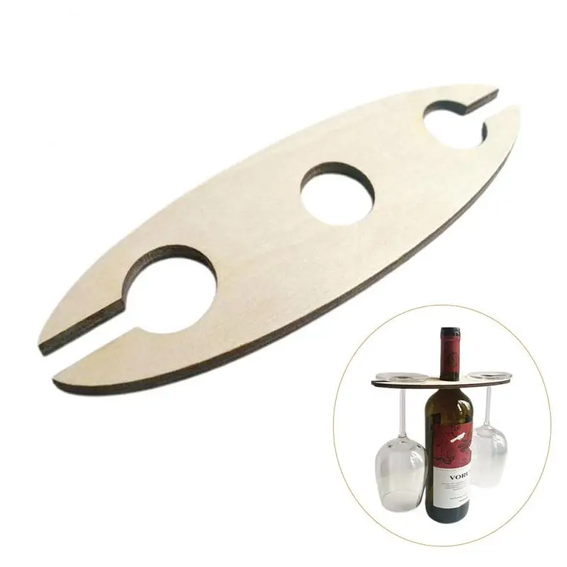 Portable Wooden Picnic Table Wooden Wine Bottle And Glass Holder Glass Bottle Wine Table Beach Table