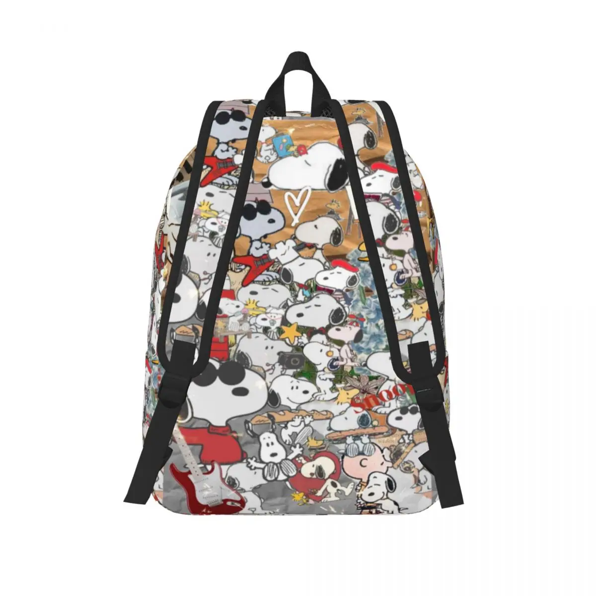 Custom S-Snoopys And Peanut Laptop Backpack Men Women Casual Bookbag for College School Students Bags