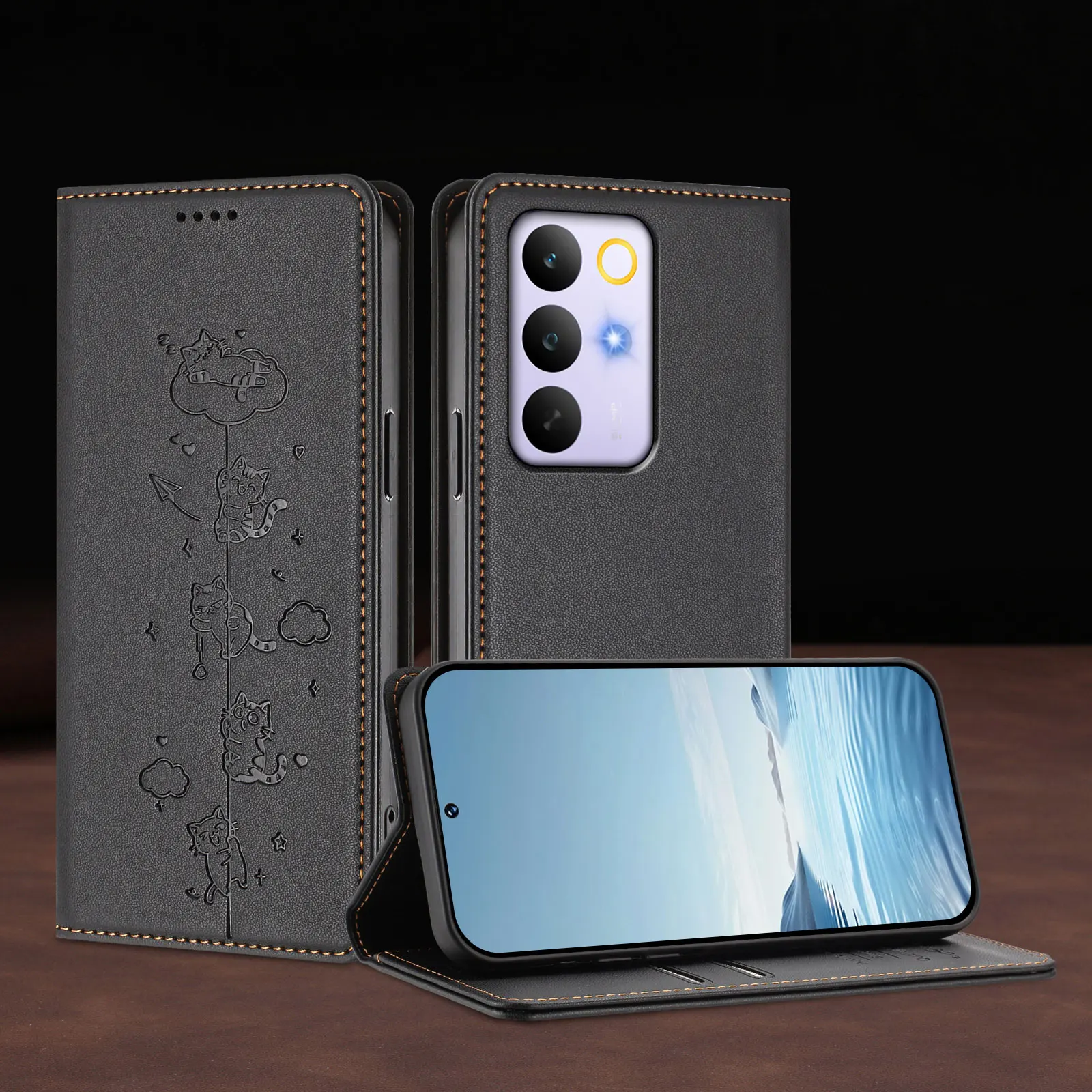 

Wallet Leather Protect Case For OPPO Realme C85 C75 C71 C67 C65 C63 C61 C55 C53 C51s C51 C33 Case Magnetic Anti-theft Flip Cover