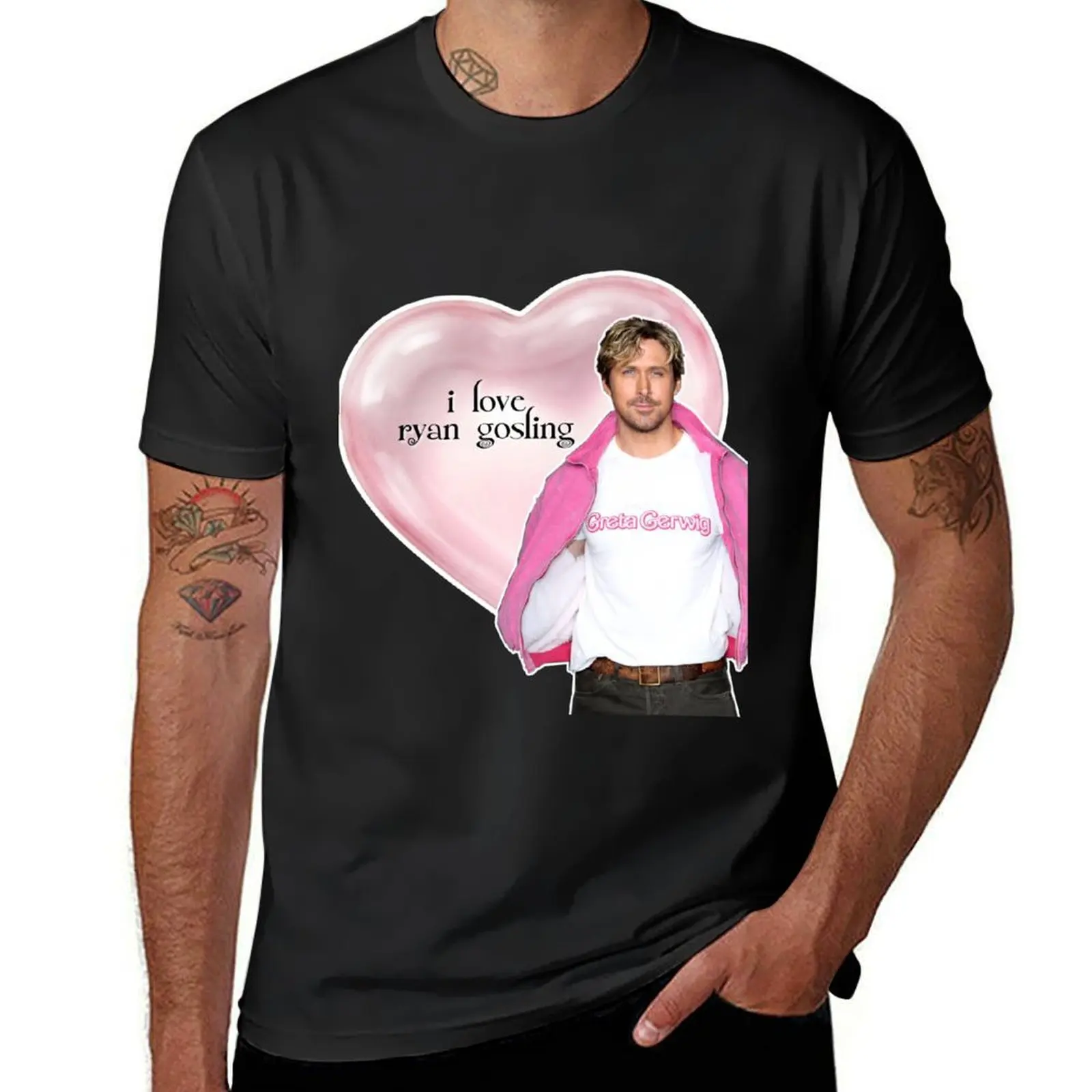 i love ryan gosling T-Shirt plain boys animal print new edition oversized t shirts for men