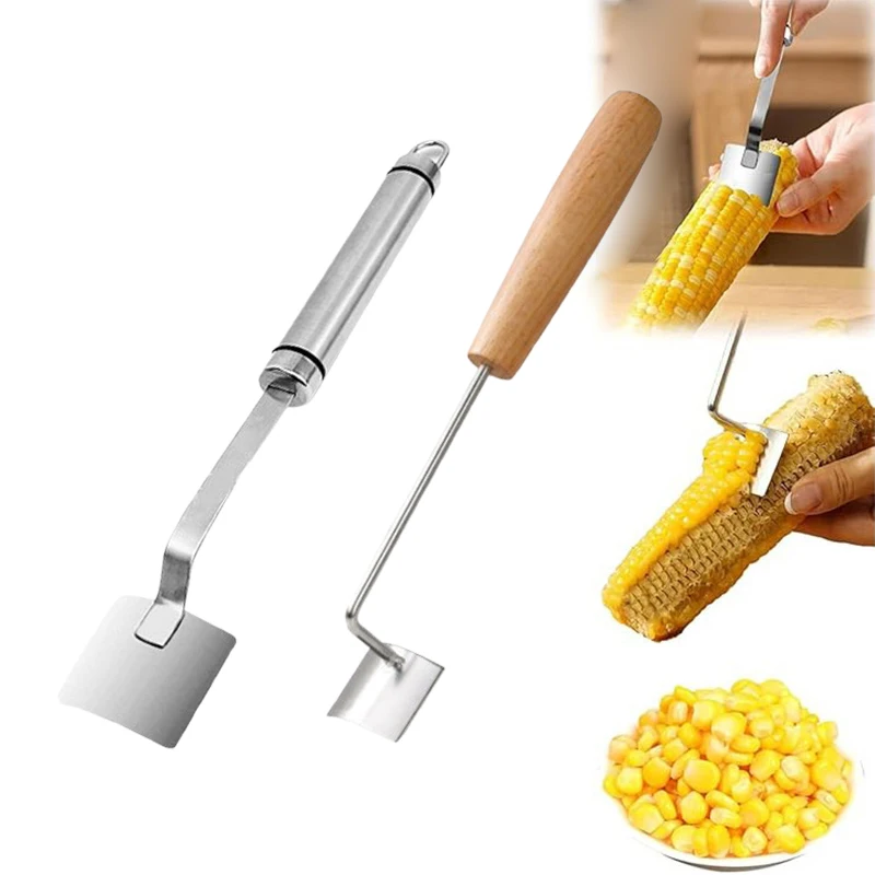 Corn On The Cob Remover Stainless Steel Planer Ergonomic Handle Peeler Peel, Separate & Enjoy Fresh Corn With Minimal Effort