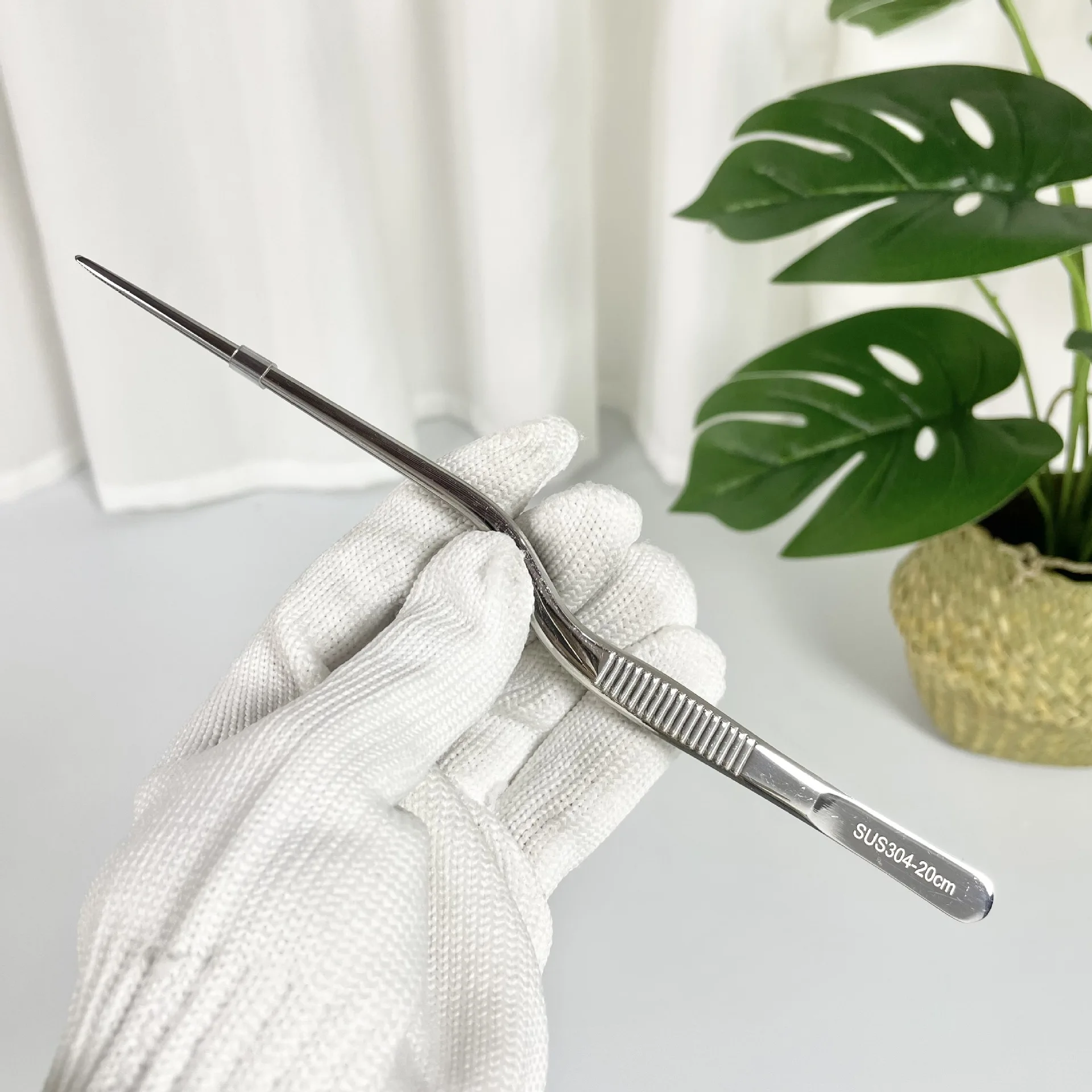 Kitchen Chief Tongs Stainless Steel Portable for Picnic Barbecue Cooking Kitchen Tongs kitchen Utensils BBQ Tweezer Food Clip