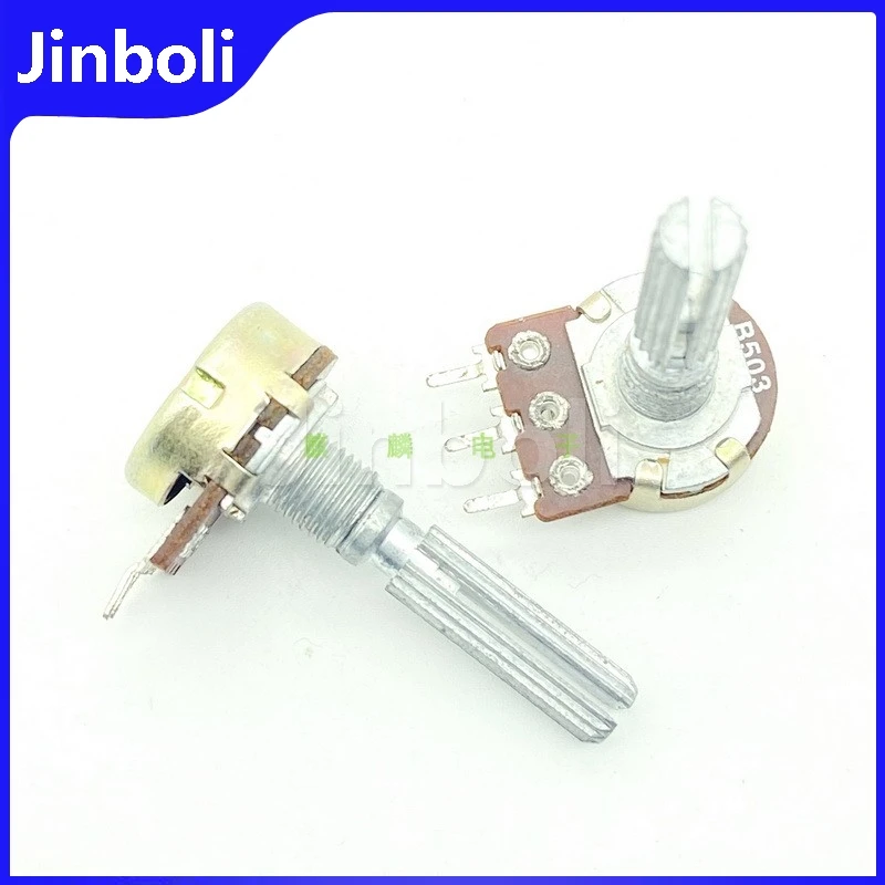 3 قطعة 16 نوع B50K 3-pin واحد الجهد مكبر للصوت مكبر صوت التحكم في مستوى الصوت قابل للتعديل المقاوم B503 مقبض 30 مللي متر