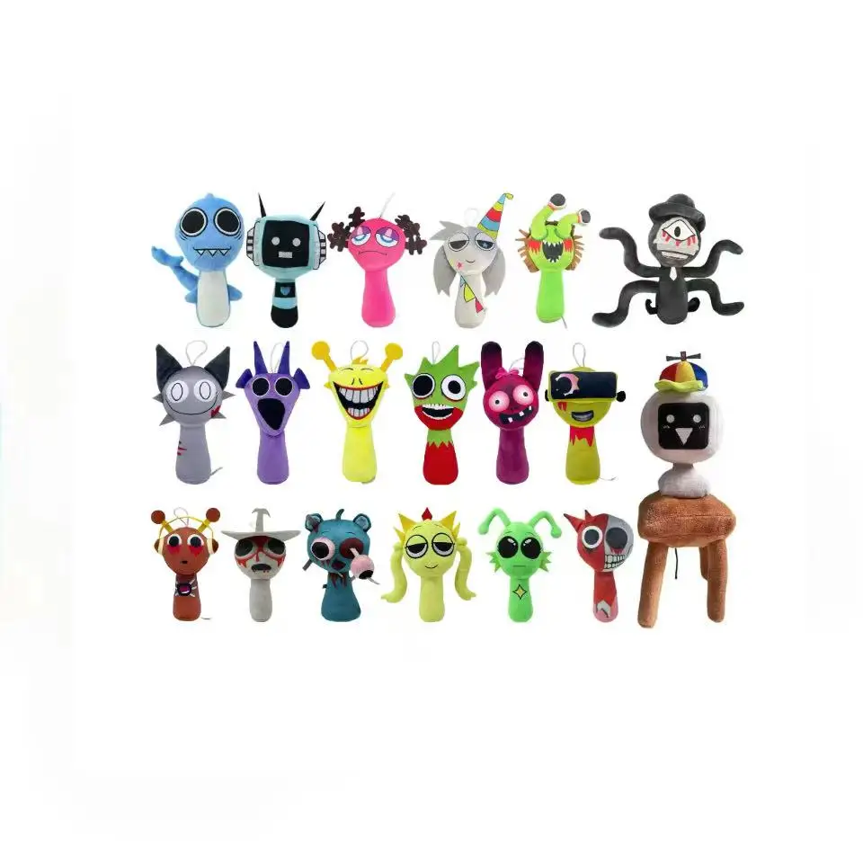 

Sprunki Plush Toy Set Sprunky peluche Incredibox Plushie Soft Hot Game Cartoon Stuffed Animal Dolls Kids Birthday Christmas Gift