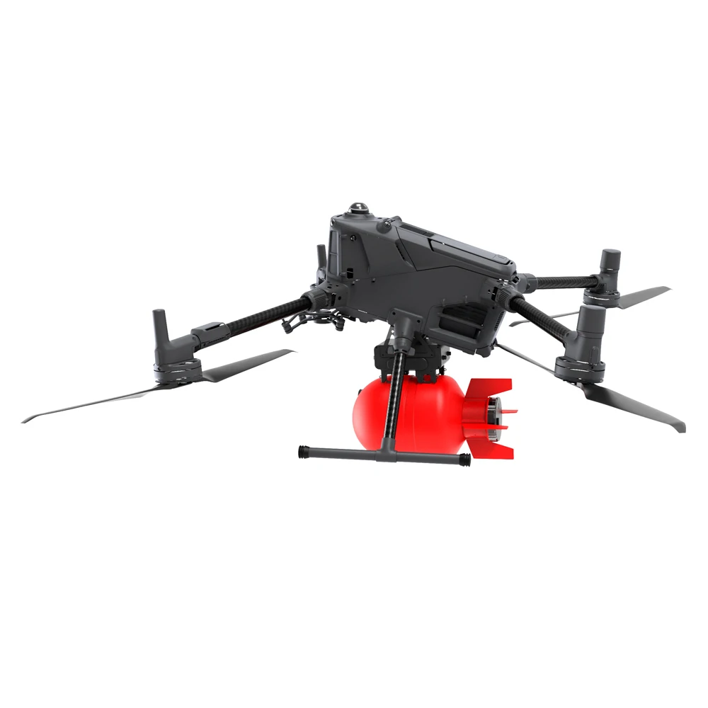 Suitable For YD-400 Compatible Drone Thrower For Emergency Rescue, Aluminum Alloy Black Electric Thrower, Throwable Material