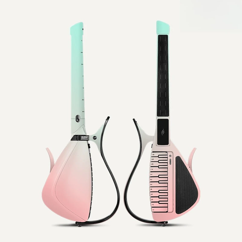 2026 New Gradient Full Wrap Guitar Skin Sticker, Protective Vinyl Decal Film for Enya CyberG Inspire Stringless Electric Guitar