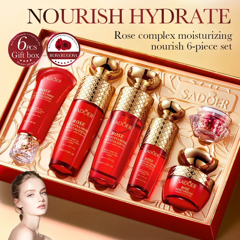 ensemble-de-soins-de-la-peau-nourrissant-a-l'extrait-de-rose-sadoer-6-pieces-kit-de-soins-de-la-peau-hydratant-eclaircissant