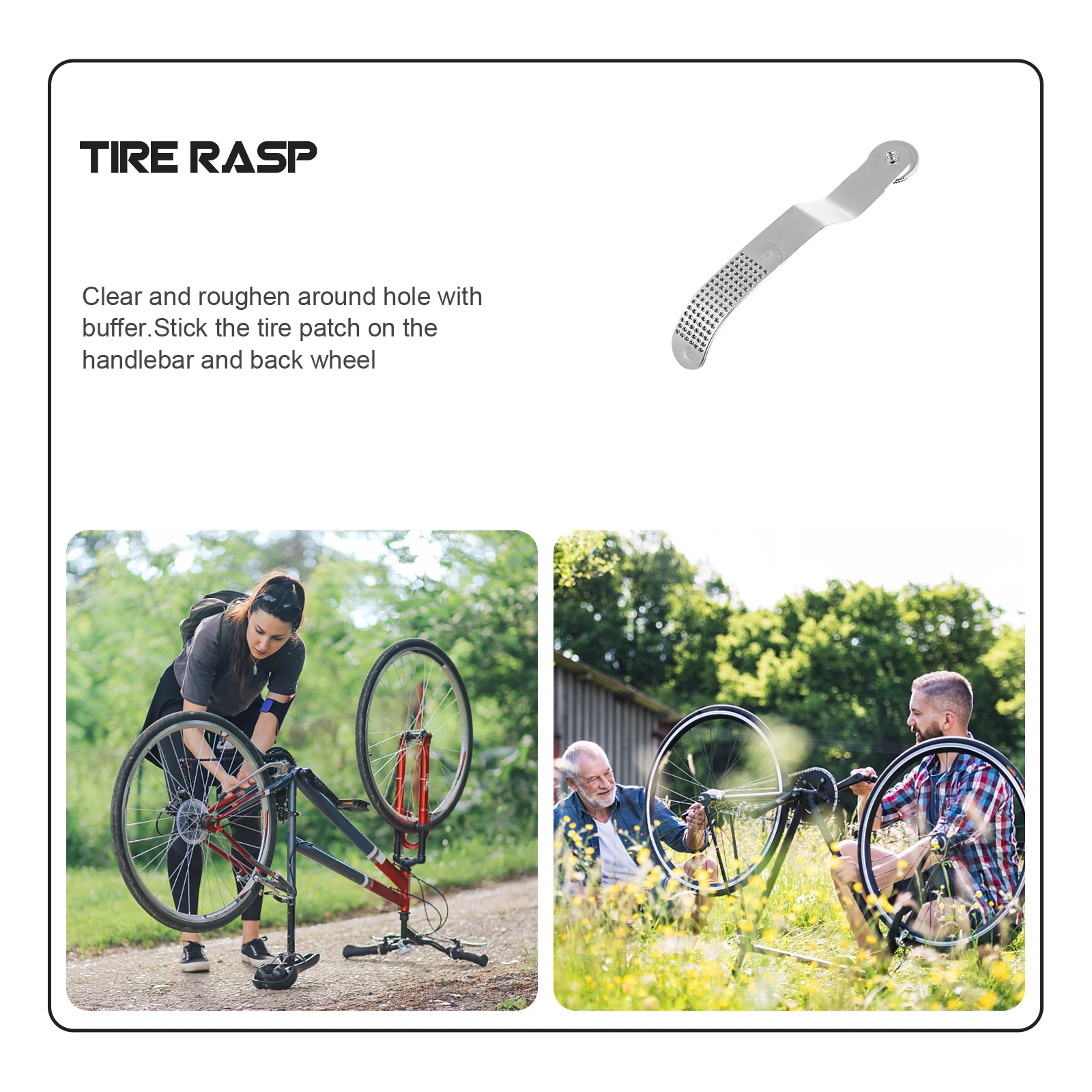 

1Pcs Multi-Function Tire Rasp Tool Lightweight Tire Repair Kit Tyre Metal File Bike Repair Equipment Durable Design