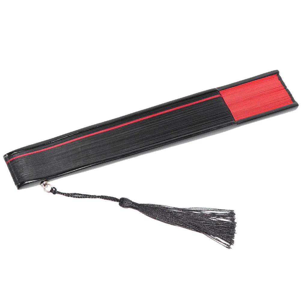

Vintage Style Decorative Folding Bamboo Cloth Hand Fan for Women Retro Chinese Craft Performance Prop Lightweight