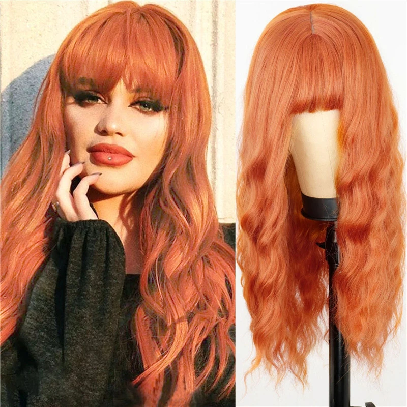 European American style women's long hair with corn perm and wool curls, African full head wig