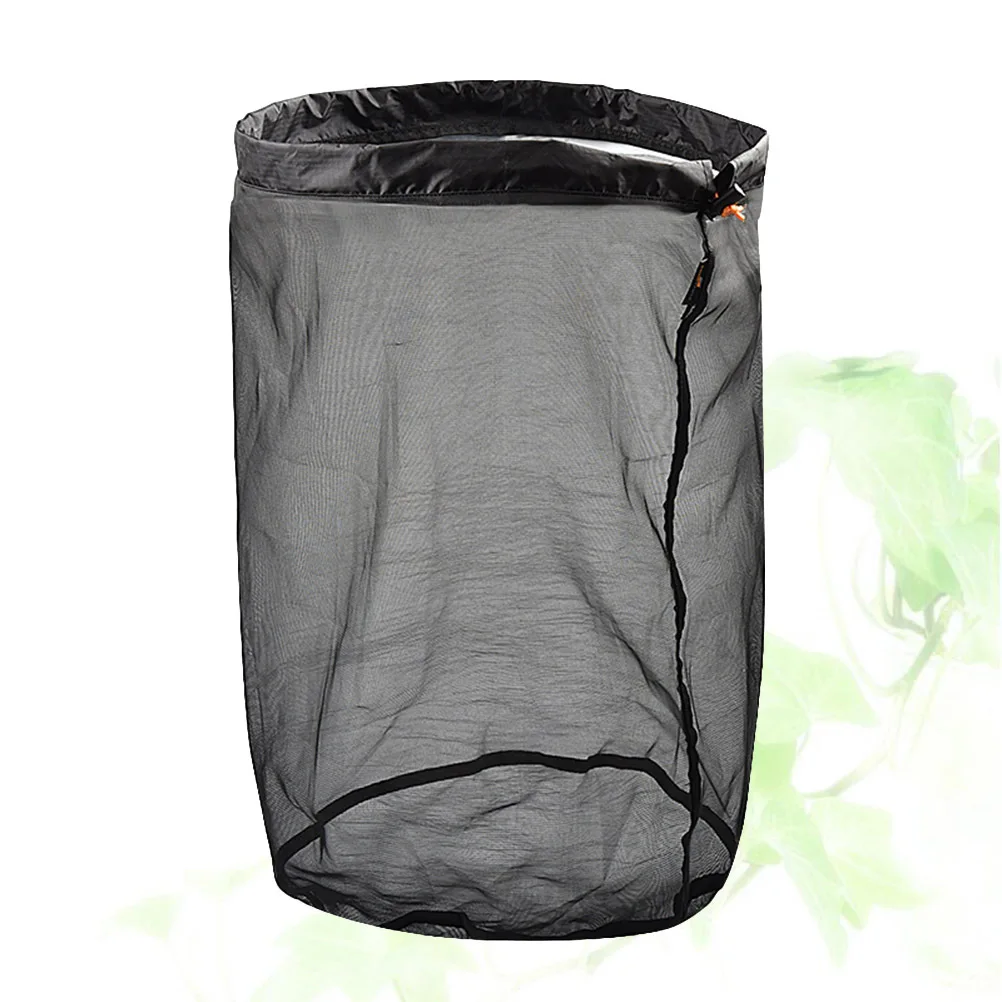 Color Matching Xxl Mesh Drawstring Storage Bag Compressed Organizer Large Capacity Multifunctional Laundry Storage Dirty Clothes