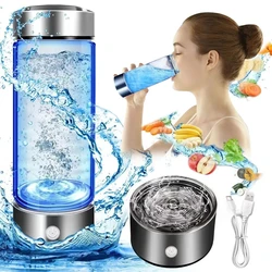 Hydrogen Generator Water Cup Filter Ionizer Maker Hydrogen-Rich Water Portable Super Antioxidants ORP Hydrogen Bottle 420ml