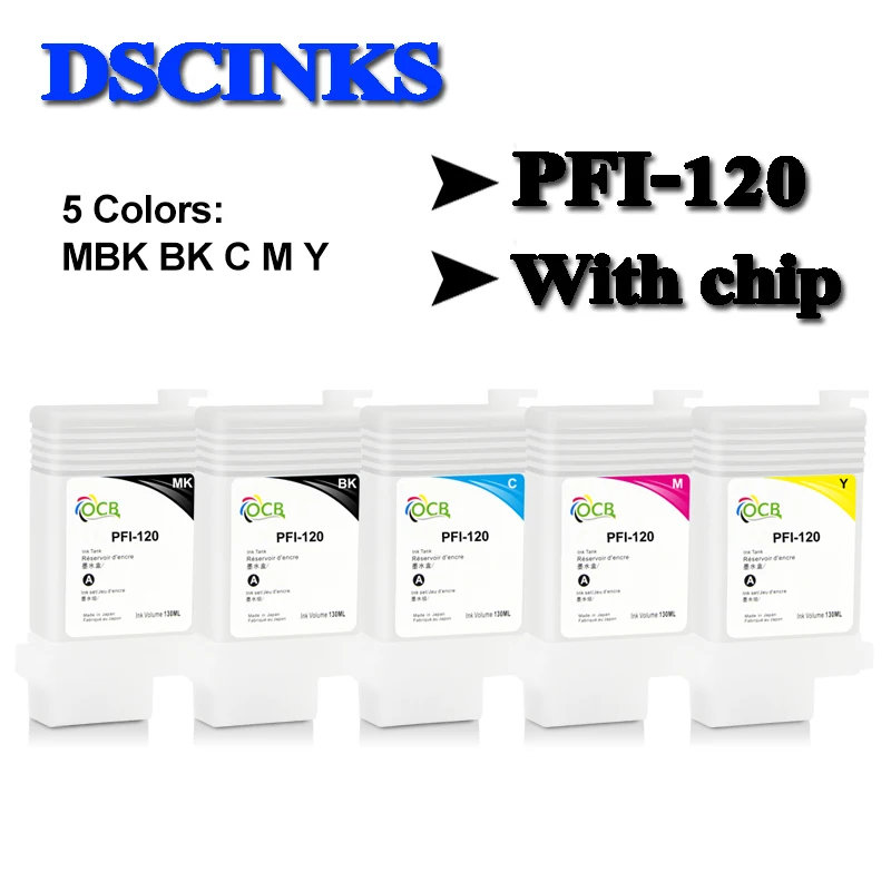 Imagem -01 - Cartucho de Tinta Compatível Adequado para Canon Tm200 Tm-205 Tm300 Tm-305 Impressora com Pfi-120 Chip Opções Escolha Pfi120 cartucho de tinta compativel adequado para canon tm200 tm 205 tm300 tm 305 impressora com pfi 120 chip opcoes escolha pfi120 01