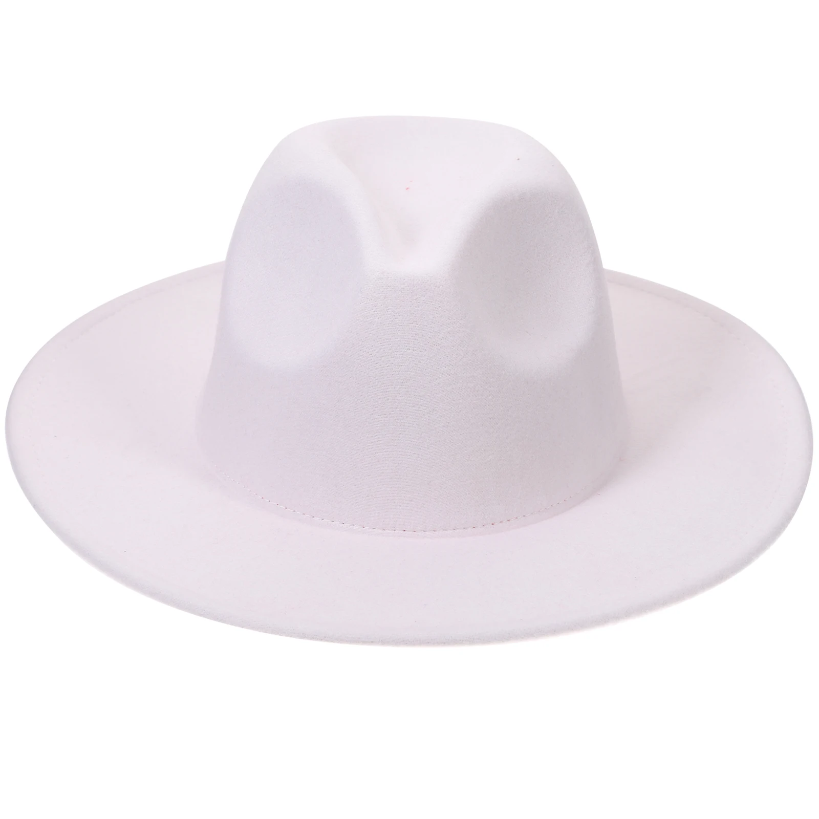 

1pcs Fedora Brim Woolen Mens Women Panama Fedora Jazz Hat Jazz Winter Hat Black Large Size Classic Design