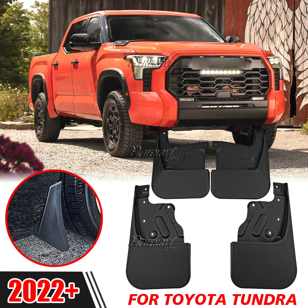 

4pcs Mud Flaps For Toyota Tundra 2022-2023 Splash Guards Matte Fender Front Rear Fender Car Accessories