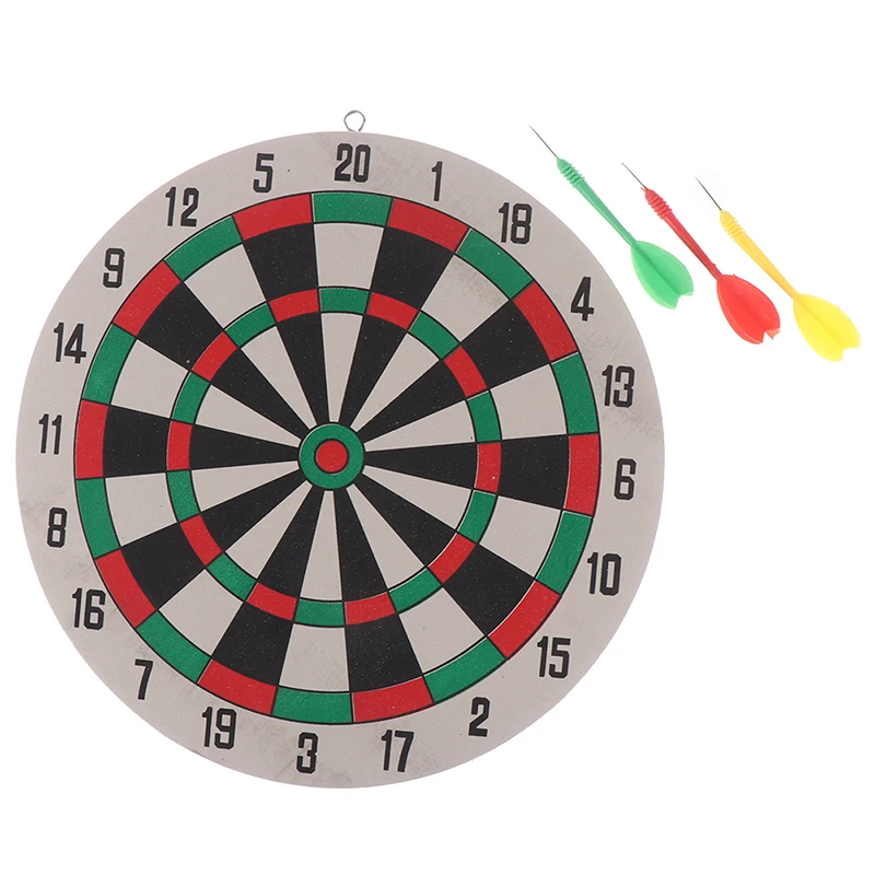 1Set Dart Board Darts Game Set Perfect for Cave Game Room Kids Decoration