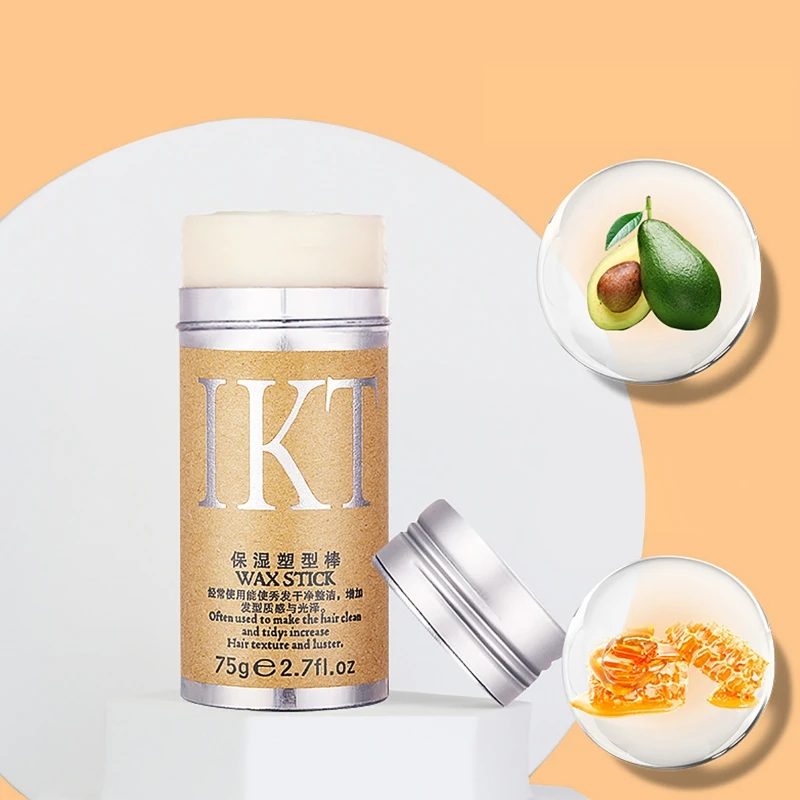 75 جرام كريم تشطيب شعر الطفل شمع للشعر عصا صغيرة مكسورة كريم تشطيب الشعر تثبيت سريع بلسم تصفيف الشعر