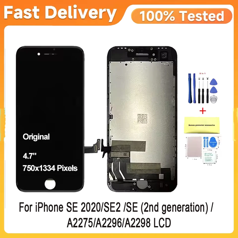 OEM For iPhone SE 2020 SE2 SE 2 A2275 A2296 A2298 Pantalla lcd Display Touch Panel Screen Digitizer Assembly Replacement