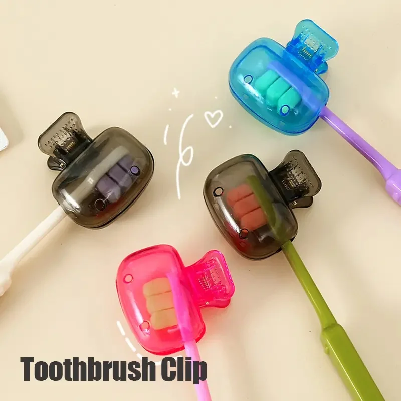Portable Travel Toothbrush Cover With Clip Holder Dustproof Toothbrush Head Protector Case For Hygiene On Trips